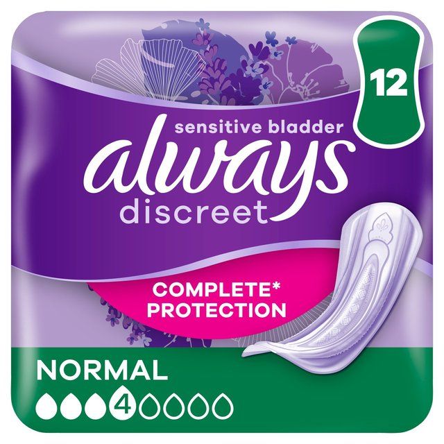 Always Discreet Incontinence Pads Normal 12 per pack - McGrocer