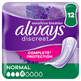 Always Discreet Incontinence Pads Normal For Sensitive Bladder x12 - McGrocer
