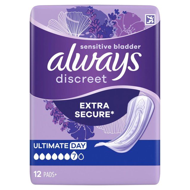 Always Discreet Incontinence Pads Ultimate Day 12 per pack - McGrocer