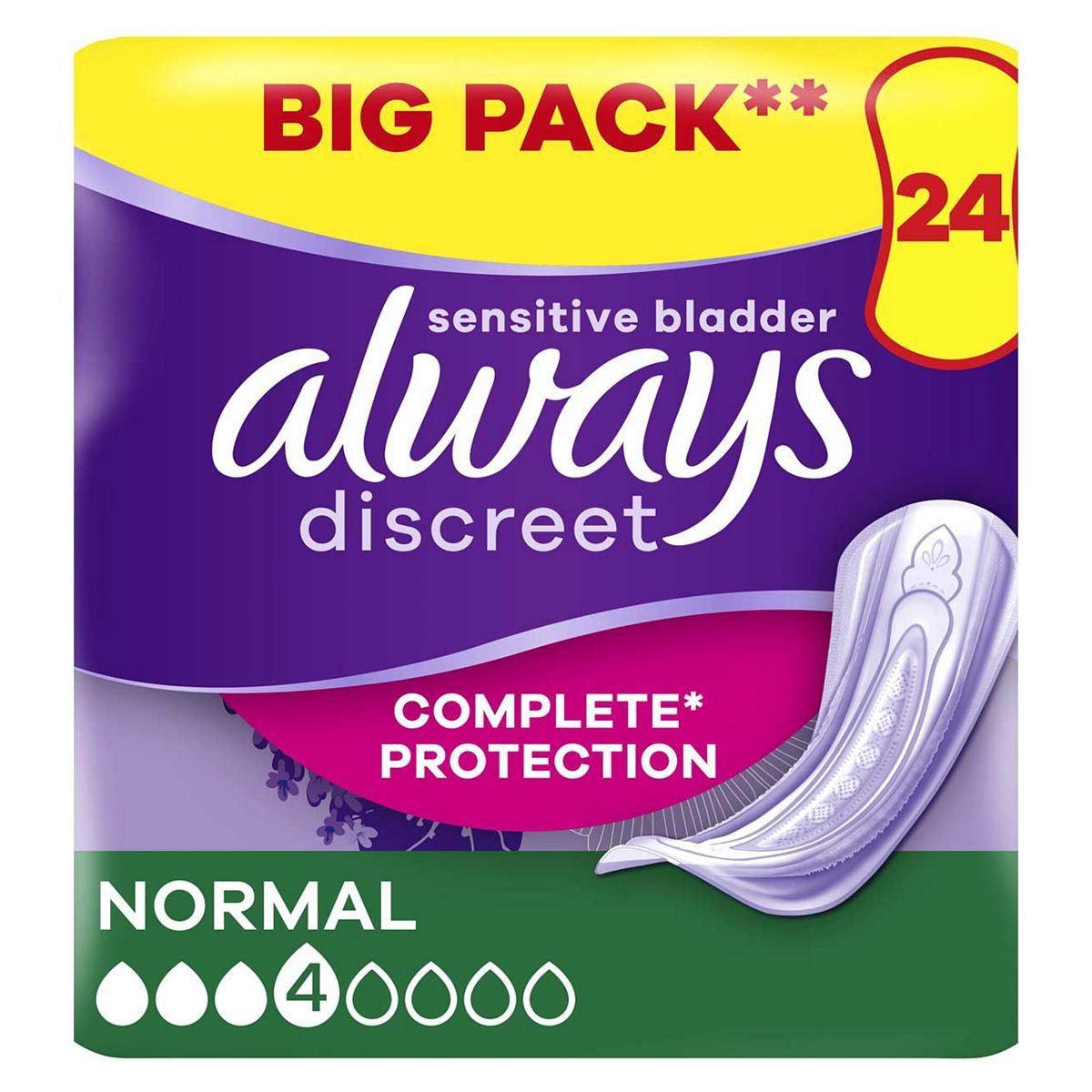Always Discreet Incontinence Pads Women Normal x24 - McGrocer