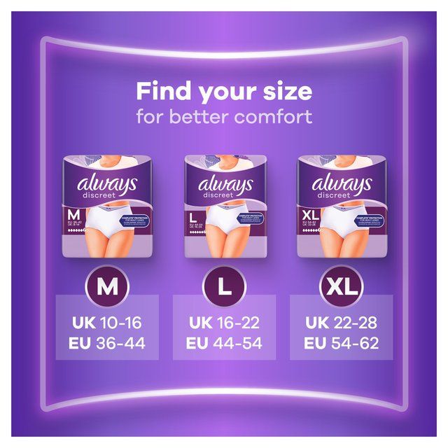 Always Discreet Incontinence Pants L 10 per pack - McGrocer
