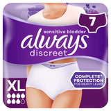 Always Discreet Incontinence Pants Women, XL, 7 Pants - McGrocer