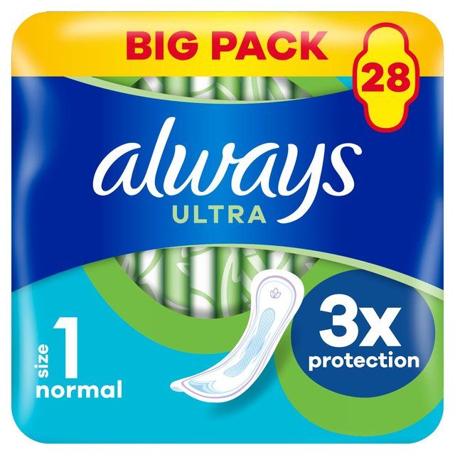 Always Sanitary Towels Ultra Normal (Size 1) 28 per pack - McGrocer
