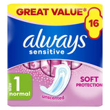 Always Sensitive Normal Ultra (Size 1) Sanitary Towels 16 Pads - McGrocer