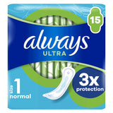 Always Ultra Sanitary Towels Normal (Size 1) X15 Pads - McGrocer