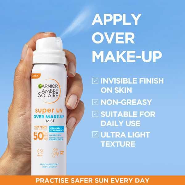 Ambre Solaire Sensitive Face Sun Cream Mist SPF50 75ml - McGrocer