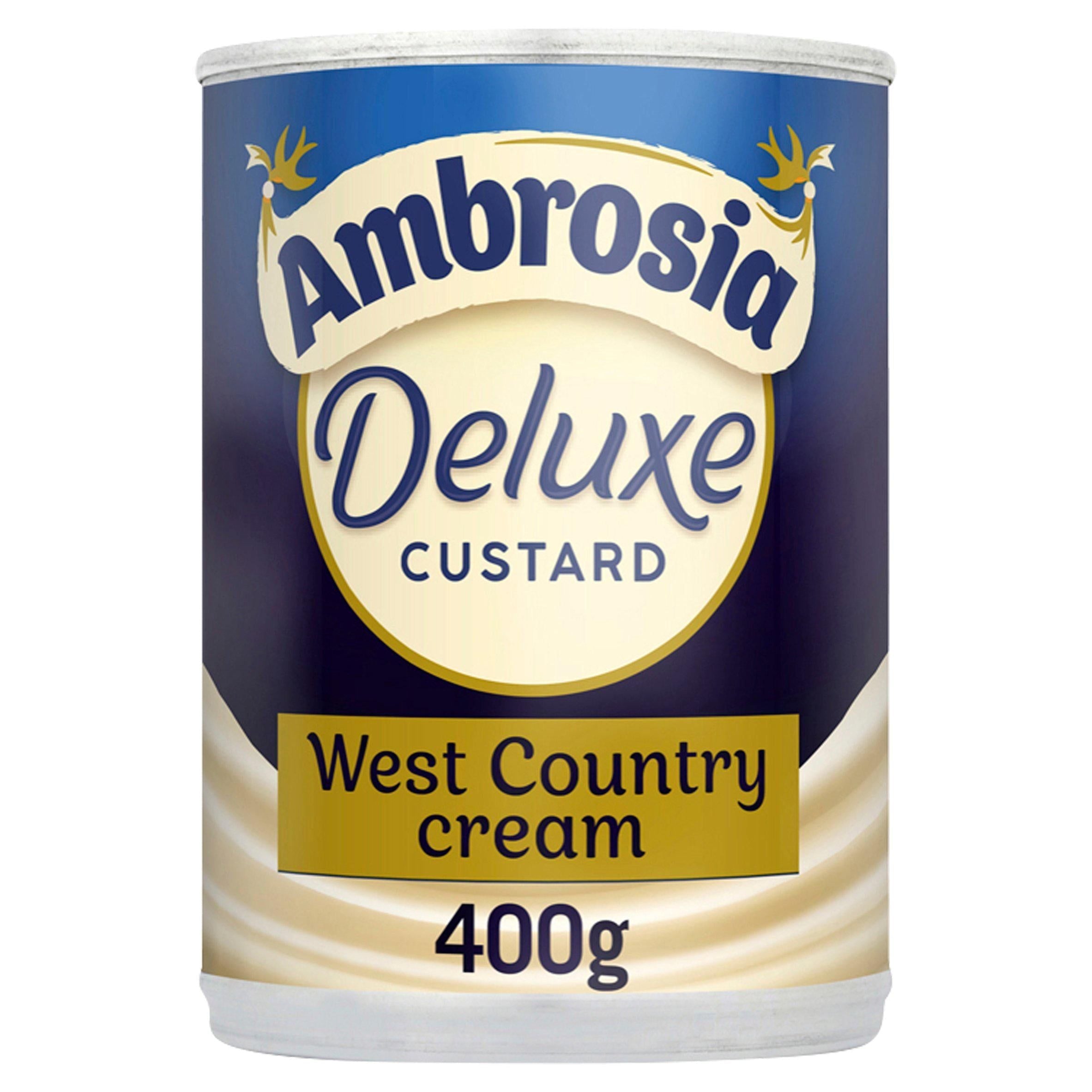 Ambrosia Deluxe Custard West Country Cream Can 400g - McGrocer