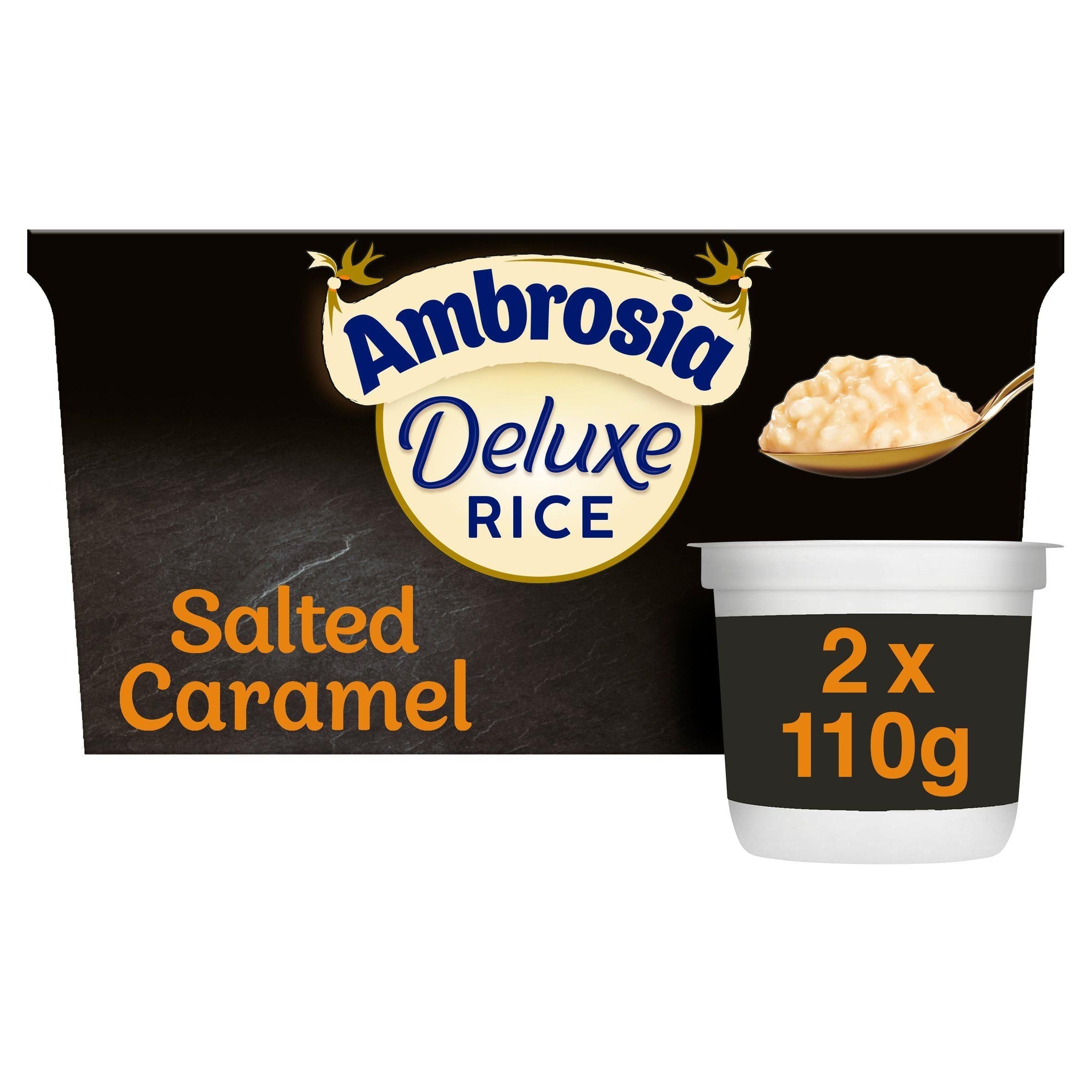 Ambrosia Deluxe Rice Pudding Salted Caramel 2x100g - McGrocer