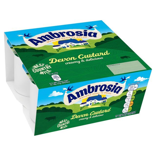Ambrosia Devon Custard Pots 4 x 125g - McGrocer