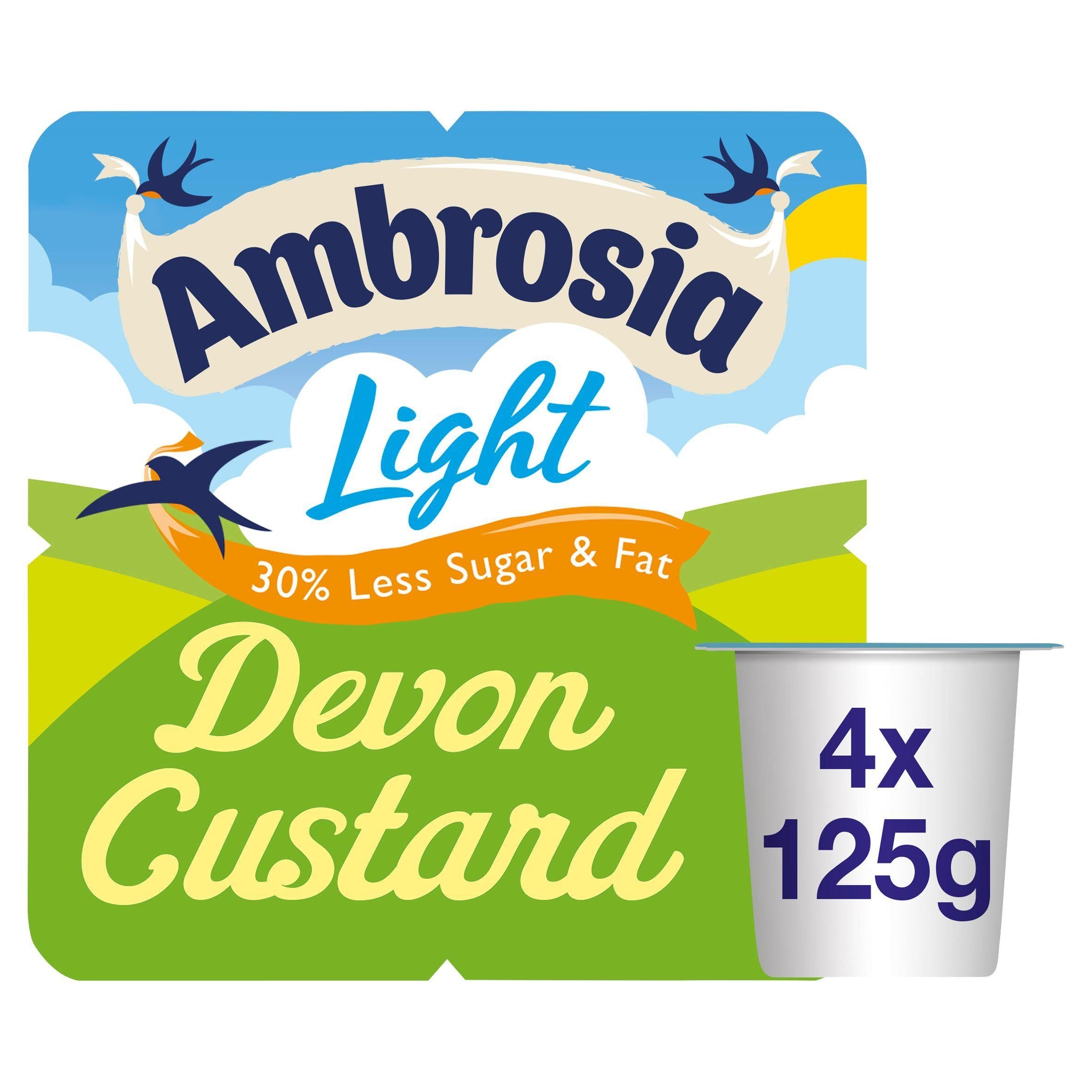 Ambrosia Low Fat Custard Pots 4x125g - McGrocer