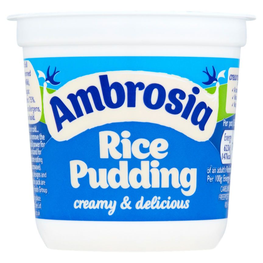 Ambrosia Ready To Eat Rice Pudding Pot - McGrocer