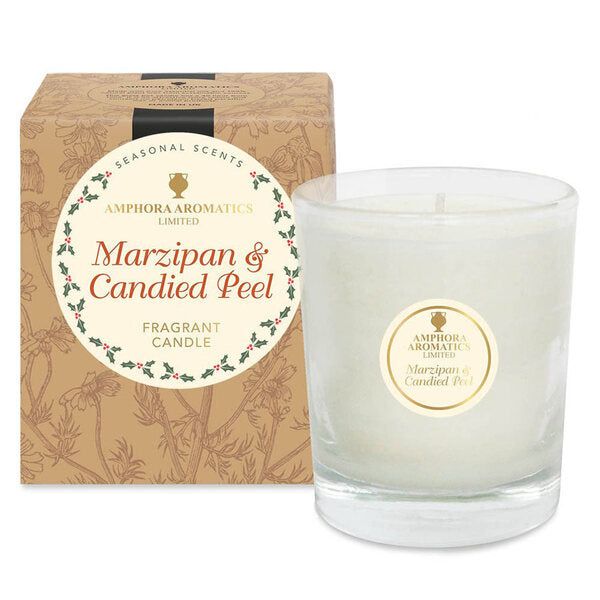 Amphora Aromatics Marzipan & Candied Peel 40 hr Pot Candle - McGrocer