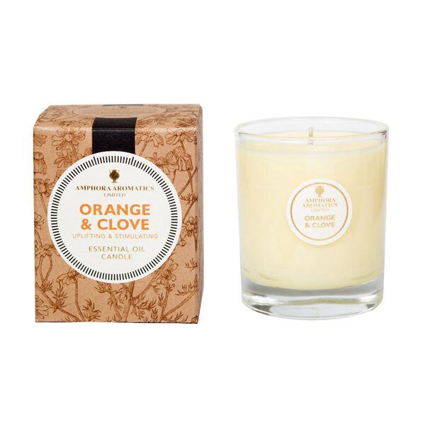 Amphora Aromatics Orange & Clove 40Hr Pot Candle. - McGrocer