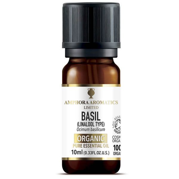 Amphora Aromatics Organic Basil Essential Oil 10ml - McGrocer