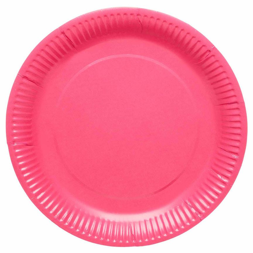 Amscan 8 Bubblegum Paper Plates - McGrocer