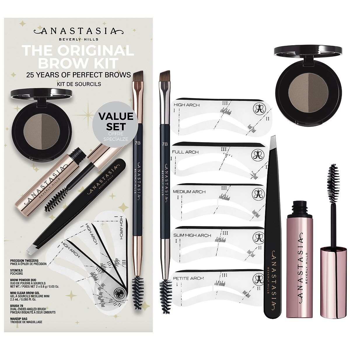 Anastasia Beverly Hills Original Brow Kit - Dark Brown - McGrocer