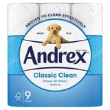 Andrex Classic Clean Toilet Roll 9 per pack - McGrocer