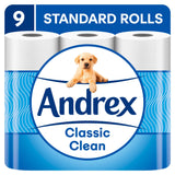 Andrex Classic Clean Toilet Roll 9 Rolls - McGrocer