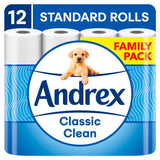 Andrex Classic Clean Toilet Tissue, 12 Rolls - McGrocer