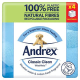 Andrex Classic Clean Washlets Flushable Toilet Wipes Quad Pack 4 x 36 per pack - McGrocer