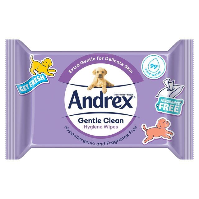 Andrex Gentle Clean Moist Toilet Tissue Hygiene Wipes 36 per pack - McGrocer