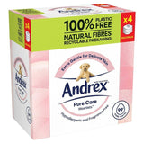 Andrex Pure Care Washlets Flushable Toilet Wipes Quad Pack 4 x 36 per pack - McGrocer