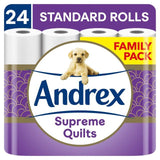 Andrex Supreme Quilts 24 Rolls 24 per pack - McGrocer