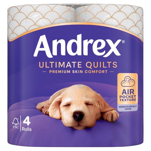 Andrex Supreme Quilts Toilet Roll 4 per pack - McGrocer
