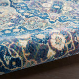 Ankara Blue Patterned Rug in 2 Sizes - McGrocer