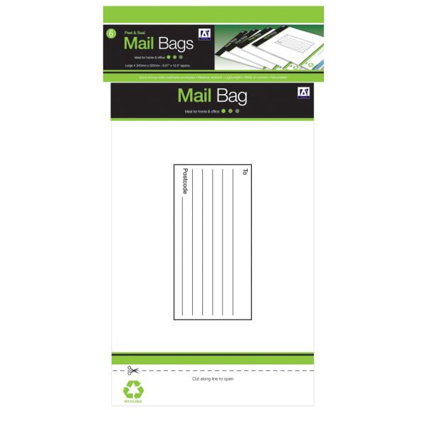 Anker Plastic Mailing Bags (Pack Of 6) - McGrocer