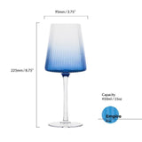 Anton Studio Designs Empire Blue Wine Glasses 2 per pack - McGrocer