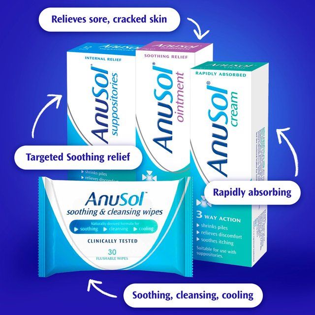Anusol Soothing & Cleansing Wipes 30 per pack - McGrocer