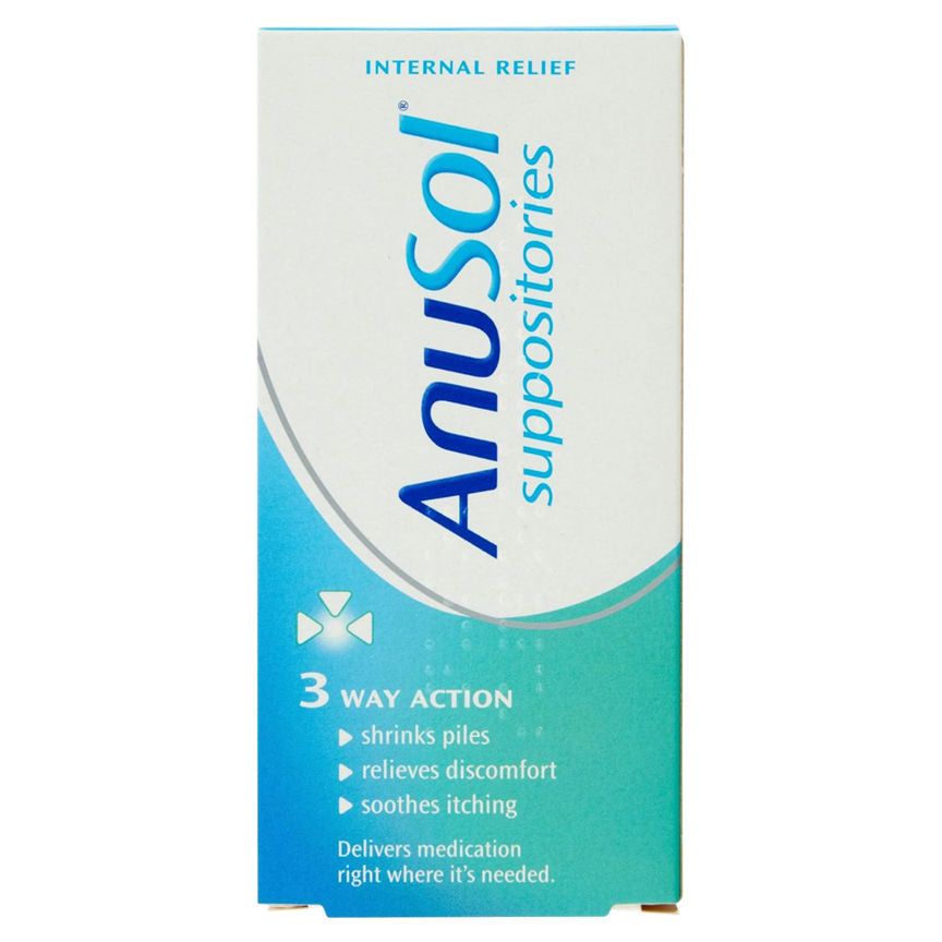 Anusol Suppositories for Hemorrhoids and Piles Treatment - McGrocer