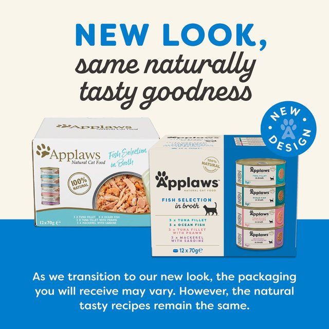 Applaws Cat Tin Multipack Fish Collection 12 x 70g - McGrocer