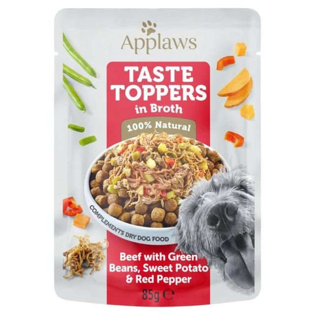 Applaws Taste Topper Beef Pouch in Broth 85g - McGrocer