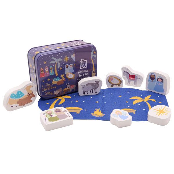 Apples To Pears Gift In A Tin Nativity - McGrocer