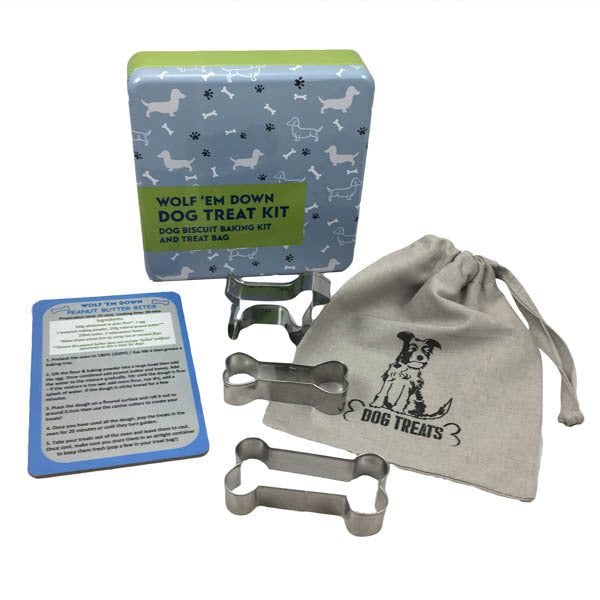 Apples To Pears Gift In A Tin Wolf 'Em Down Dog Treat - McGrocer