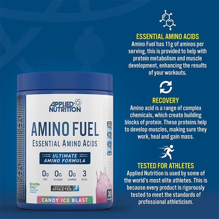 Applied Nutrition Amino Fuel EAA Powder Candy Ice Blast 390g - McGrocer