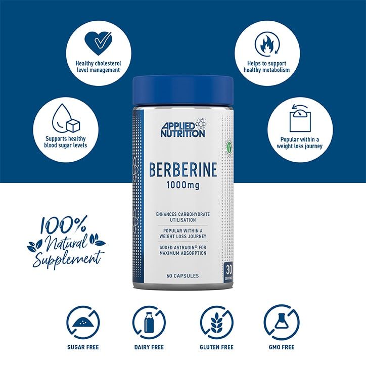 Applied Nutrition Berberine 1000mg x 60 Capsules - McGrocer