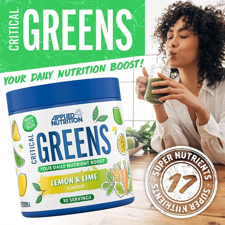 Applied Nutrition Critical Greens Powder Lemon & Lime 150g - McGrocer