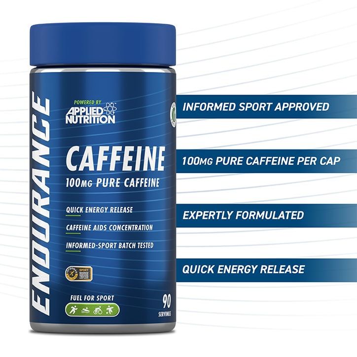 Applied Nutrition Pure Caffeine 100mg x 90 Capsules - McGrocer