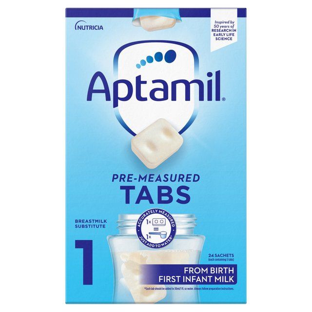 Aptamil 1 First Baby Milk Formula Tabs from Birth 120 per pack - McGrocer