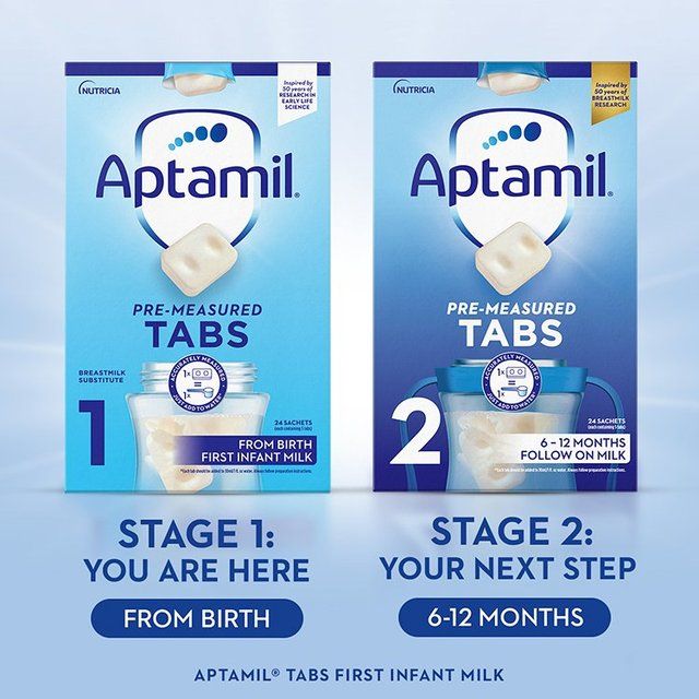 Aptamil 1 First Baby Milk Formula Tabs from Birth 120 per pack - McGrocer