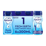 Aptamil 1 First Infant Milk Formula Multipack from Birth 6 x 200ml - McGrocer