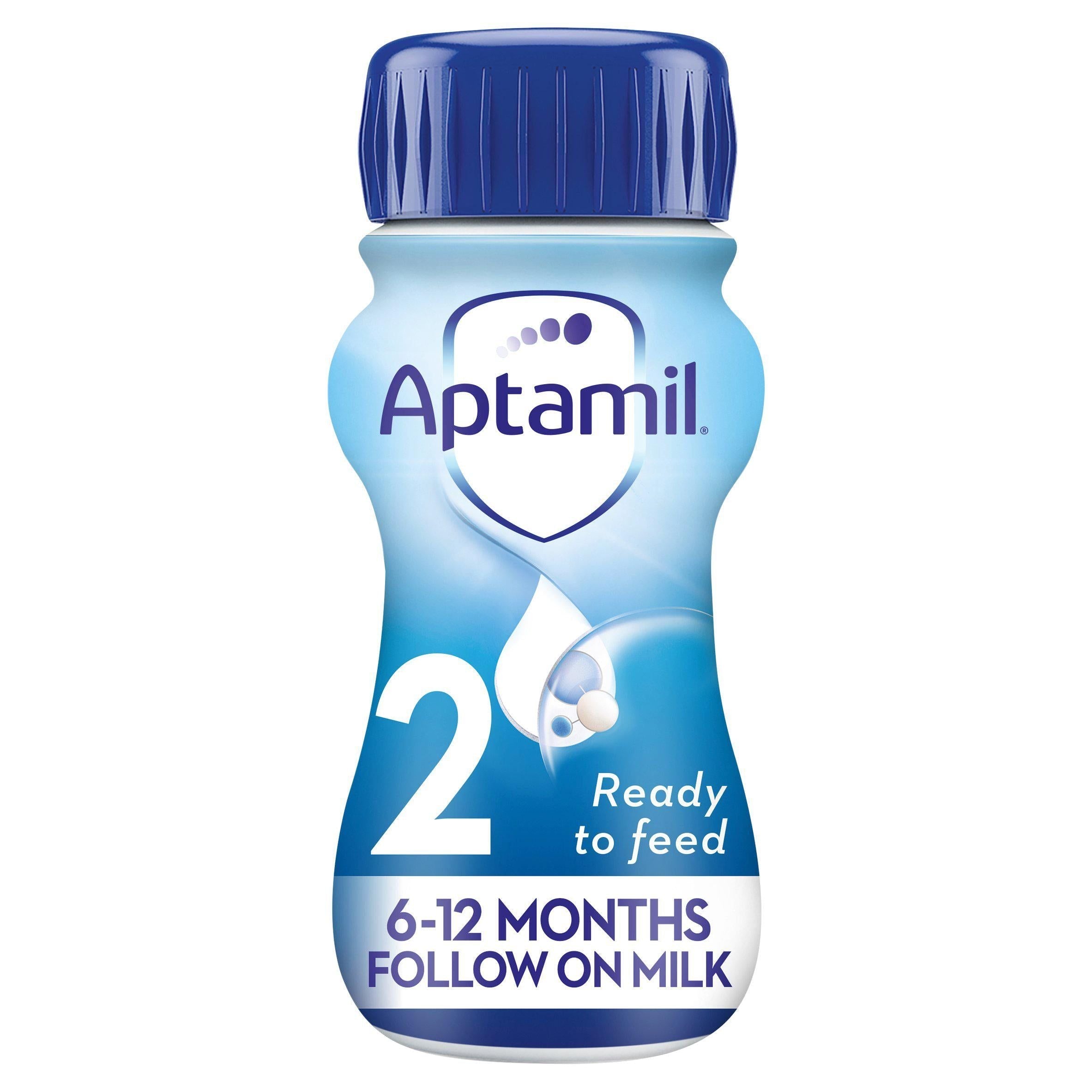 Aptamil 2 Follow On Baby Milk Formula Liquid 6-12 Months Ready To Feed 200ml - McGrocer