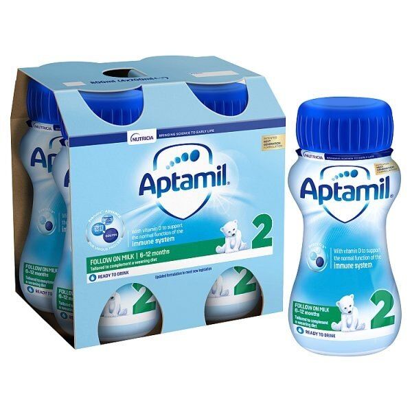 Aptamil 2 Follow On Milk Formula 4x200ml Multipack - McGrocer