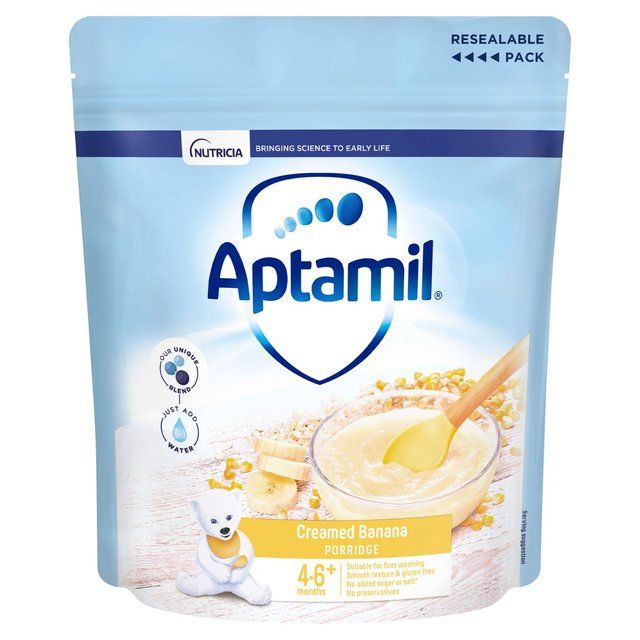 Aptamil Creamed Banana Porridge 4 mths+ 125g - McGrocer