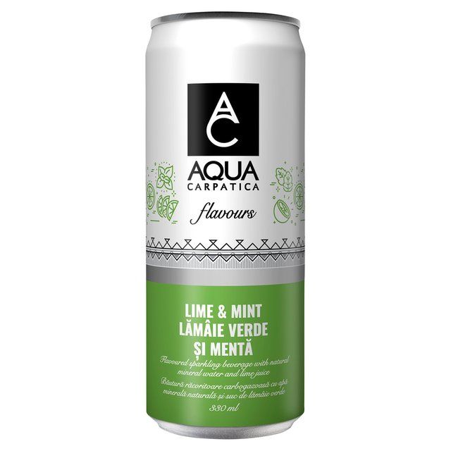 AQUA Carpatica Sparkling Flavours Lime & Mint 330ml - McGrocer