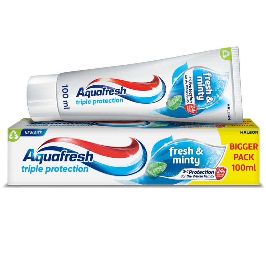 Aquafresh Fresh and Minty Toothpaste, 100 ml - McGrocer