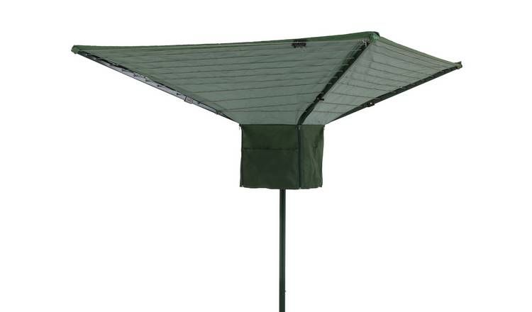 Argos Home 45m 4 Arm Rotary Airer with Shower Cover - McGrocer